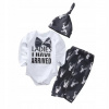 Detský komplet - Body Muszka Sleepy Sledeped Hat Travce set 80 (Body Muszka Sleepy Sledeped Hat Travce set 80)