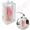 Ecarla Kvetinový box, voňavý buket mydlových kvetov v krabičke s LED BUK21