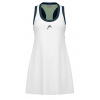 Dámske šaty Head Play Tech Dress - white/celery green - Biely (S)