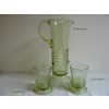 Džbán s 6x sklenicema z historického skla - 1x 1109/400 ml a 6x 1220/100 ml