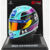 Mini helmet Mini prilba Schuberth prilba F1 Casco Prilba Vf-22 Team Haas N 47 Miami Gp 2022 Mick Schumacher 1:4 Light Blue Black