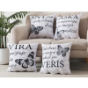 XPOSE® Set obliečok na vankúš MOTIVÁCIA 40x40 cm - set 4 ks, Bavlna