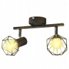 Lampa v industriálnom štýle s 2 LED reflektormi,