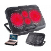 Podložka pod notebook ART P4 s nastavením uhla + 4x ventilátor + LED podsvietenie, herná