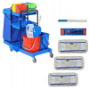 Upratovací vozík COMPLETE 2x18I + FLIPPER Mop zostava s 3mi návlekmi 40cm