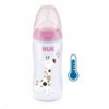 Dojčenská fľaša NUK FC+Temperature Control 300 ml BOX-Flow Control cumlík beige Ružová