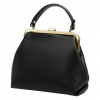 Luka 24-024 čierna dámska kožená kabelka 27 x 23 x 11 cm