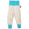 Kaarsgaren Protišmykové nohavice pre deti na lezenie bio bodky aqua lem Veľ. 74