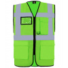 Korntex Hamburg Multifunkčná reflexná vesta KX810 Lime Green 5XL