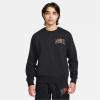 Nike Club Fleece Men's Long Sleeve Crew Black/Orange L
