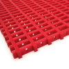Červená univerzálna protišmyková olejovzdorná rohož (mriežka 30 x 10 mm) (rola) - dĺžka 500 cm, šírka 60 cm, výška 1,2 cm