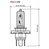 RMS Žiarovka RMS 246510061 12V 35/35W, H4 biela