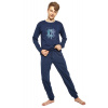 CORNETTE Chlapčenské pyžamo 998/42 Chip tmavo modrá, 188/XL
