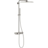 GROHE Euphoria SmartControl Cube Duo nástenný sprchový systém s termostatom, horná sprcha 2jet 310 x 310 mm, tyčová ručná sprcha 1jet, Supersteel, 26508DC0