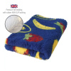 DRYBED Premium Vet Bed Ovocie námornícky modrý 100 x 75 cm