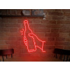 Fotověci Neonový Nápis Neon LED Potraviny Pekařství Restaurace (Vyrábíme i na Míru) Varianta: Víno Vinárna Lahev Bar 59x75cm