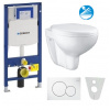 Geberit SET Duofix 111.300.00.5 +WCzávesné BAU CERAMIC Rimless +sedSC+ Sigma01 Biela 111.300.00.5BAUCERAMICBiela