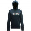 Grundéns dámska mikina Women's Script Hoodie Midnight