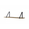 Ferm Living Polica z moreného duba Smoked Black