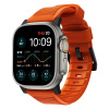 Nomad remienok Rugged Strap pre Apple Watch 44/45/49mm - Ultra Orange/Black Hardware NM01217985