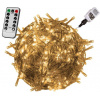 VOLTRONIC Vianočná reťaz 40 m, 400 LED, teplá biela, ovládač