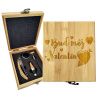 Sablio Darčeková sada na víno Buď můj Valentýn: 147×168×49 mm