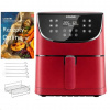 Cosori CP158-AF PREMIUM – 5.5L horkovzdušná fritéza + 5x špíz a gril. rošt, red CP158-AF-RXR