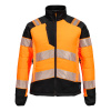 PORTWEST HI-VIS PW3 BAFFLE T171 / Dámska reflexná hybridná bunda - HV oranžová/čierna S