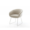 Jedálenská stolička Vinka-Flex s opierkami tkanina mäkký béžová tenká
