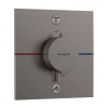 Hansgrohe ShowerSelect Comfort Termostatická batéria pod omietku, na 2 spotrebiče, kefovaný čierny chróm 15572340-HG