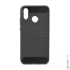 Silikonové pouzdro Coolcase Carbon pro mobilní telefon Huawei P30 Lite Černé (Silikonový kryt či obal Carbon na mobil Huawei P30 Lite černý)