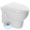 Aqualine Keramika - Závesné WC Absolute, Rimless, biela 10AB02002