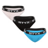 3PACK Dámske nohavičky Styx športová guma viacfarebné (3IK96019) XL