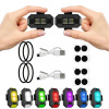 Univerzálna LED lampa motocykel na bicykel dron USB 7-k Stroboskopické svetlo *2