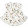 Bavlnené šatôčky kr. rukáv Bambi, Nicol, krémové 80 (9-12m)