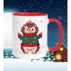 Hrnček Christmas ježko (Vianočný hrnček, s potlačou, ježko, vánoční, s potiskem)