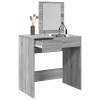 Toaletný stolík so zrkadlom sivý sonoma 73x46,5x120 cm-ForU-848225