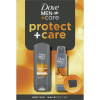 Dove Men+Care Dove Men+Care Sandalwood&Vanilla sprchový gél 3v1 400 ml + Dove Men+Care Advanced osviežujúci dezodorant pre mužov 150 ml + Dove Men+Care Wallet peňaženka pre mužov 1 ks