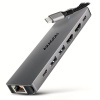 AXAGON multi USB-C húb 7in1 / HMC-7HX2 / PD 100W / 1xUSB-C / 2xUSB-A / 2xHDMI / RJ-45 / kábel 15cm