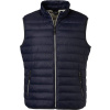 James & Nicholson | JN 1138, Pánska páperová vesta, modrá navy - sivá silver, XXL