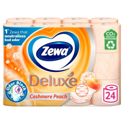 Zewa Deluxe Cashmere Peach 3-vrstvový toaletný papier 24ks Zewa