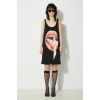 Bavlnené šaty Fiorucci Mouth Print Tank Dress čierna farba, mini, oversize, W01FPDTA111CO01BK01
