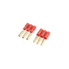 GForce Konektor zlacený 3.5mm 3-pin plastové pouzdro 1 pár