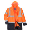 PORTWEST Bunda Essential S766 5v1, zateplená, reflexní POR-S766ONR5XL Oranžová/navy 5XL