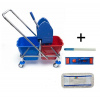 Upratovací vozík DUO 2x17 l + FLIPPER Mop zostava s návlekom 40cm