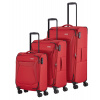 Cestovné kufre set 3ks Travelite CHIOS S, M, L 80040-10 184 L červená
