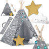 Detský stan iglu, vigvam Nukido 3 roky + (TIPI vigvamový stan pre deti TEEPEE Vankúše Lampy Obal Nukido)