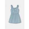 United Colors of Benetton šaty s rozšíreným strihom rifľové 4DHJGV02W.P.seasonal modrá 116