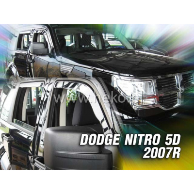 Deflektory DODGE NITRO 5D 2007R a vyššie (+zadné)