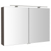 Sapho RIWA galérka s LED osvetlením, 101x70x17cm, borovica rustik SPH RIW100-0016